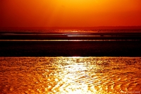 Sunset at Beja Beach, Amazonas, Brazil