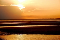 Sunset at Beja Beach, Amazonas, Brazil