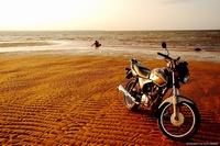Sunset at Beja Beach, Amazonas, Brazil