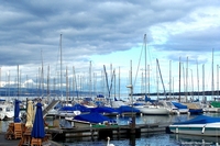 Lake Leman in Geneva, Switzerland